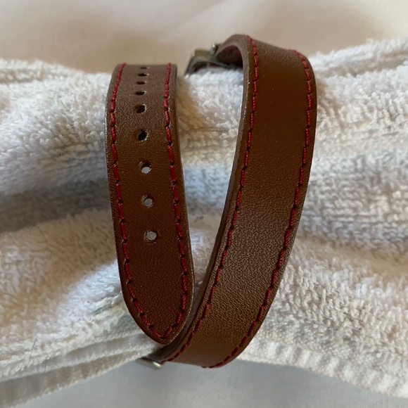 Coldwater Creek Brown Leather Wrap Watch - Picture 4 of 6